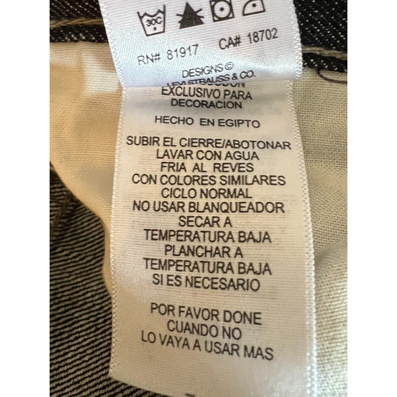 Levis 505 Jeans Boys Size 10 Slim Black Straight Leg Pockets Zip Close NWT - Picture 7 of 11